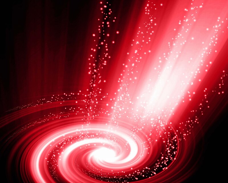 Red light vortex swirl