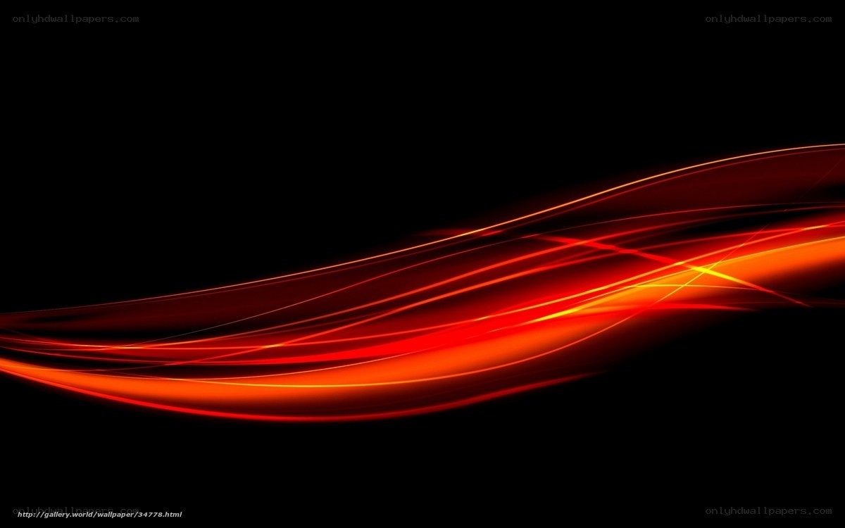 Red light waves on black