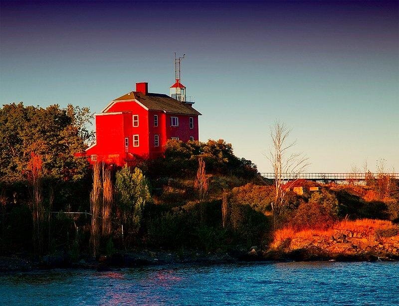 Red Lighthouse Building