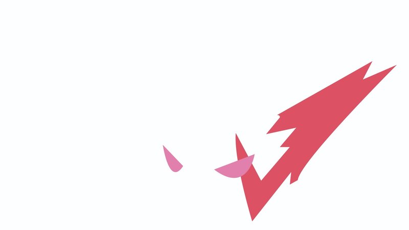 Red Lightning Bolt — White