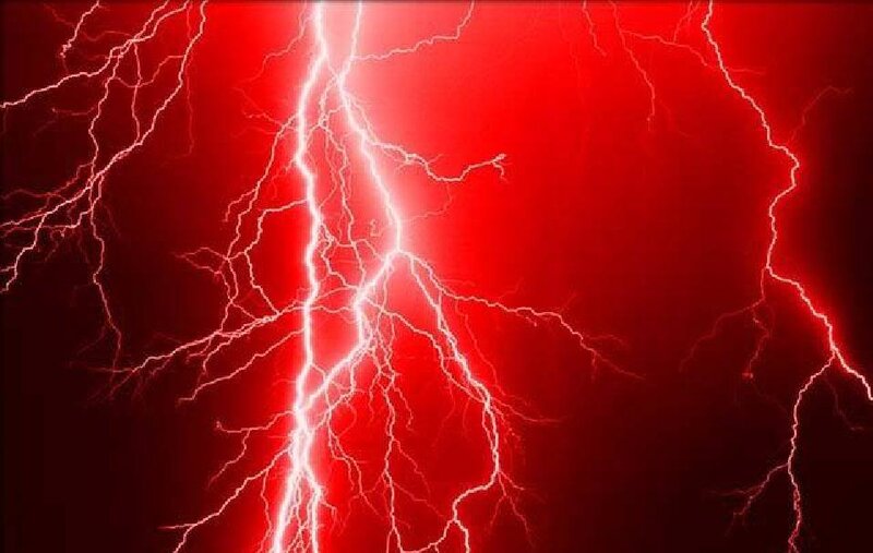Red Lightning Bolts