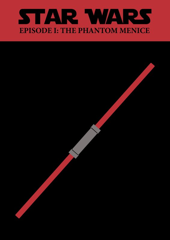 Red Lightsaber — Black, Dramatic