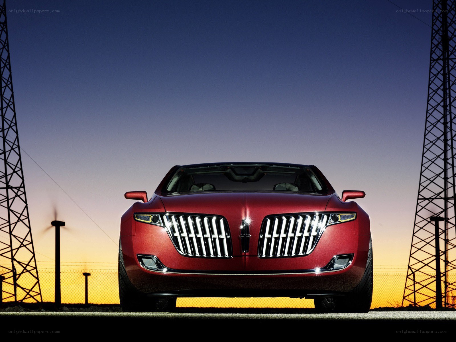 Red Lincoln concept car