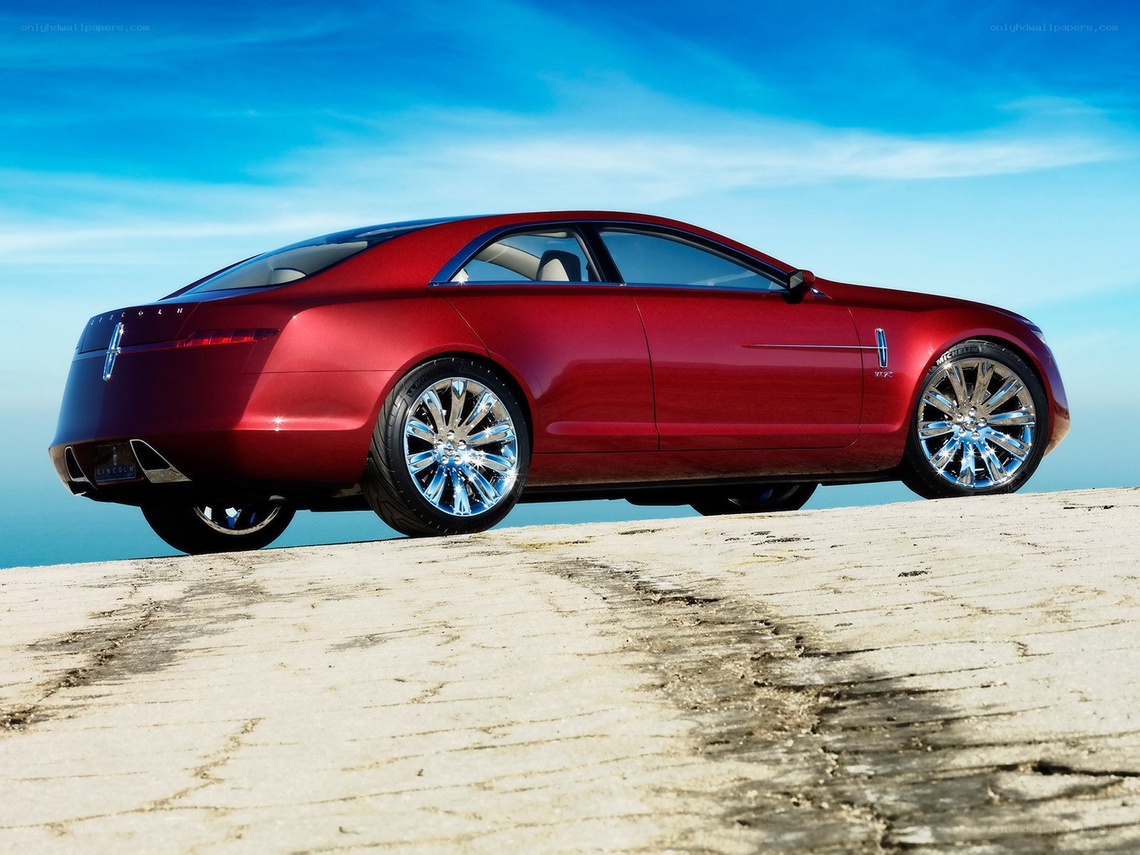 Red Lincoln concept car