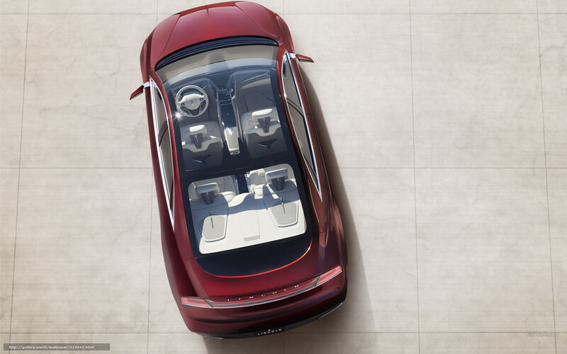 Red Lincoln Concept Car — Modern, 3d Render