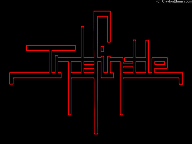 red line art logo