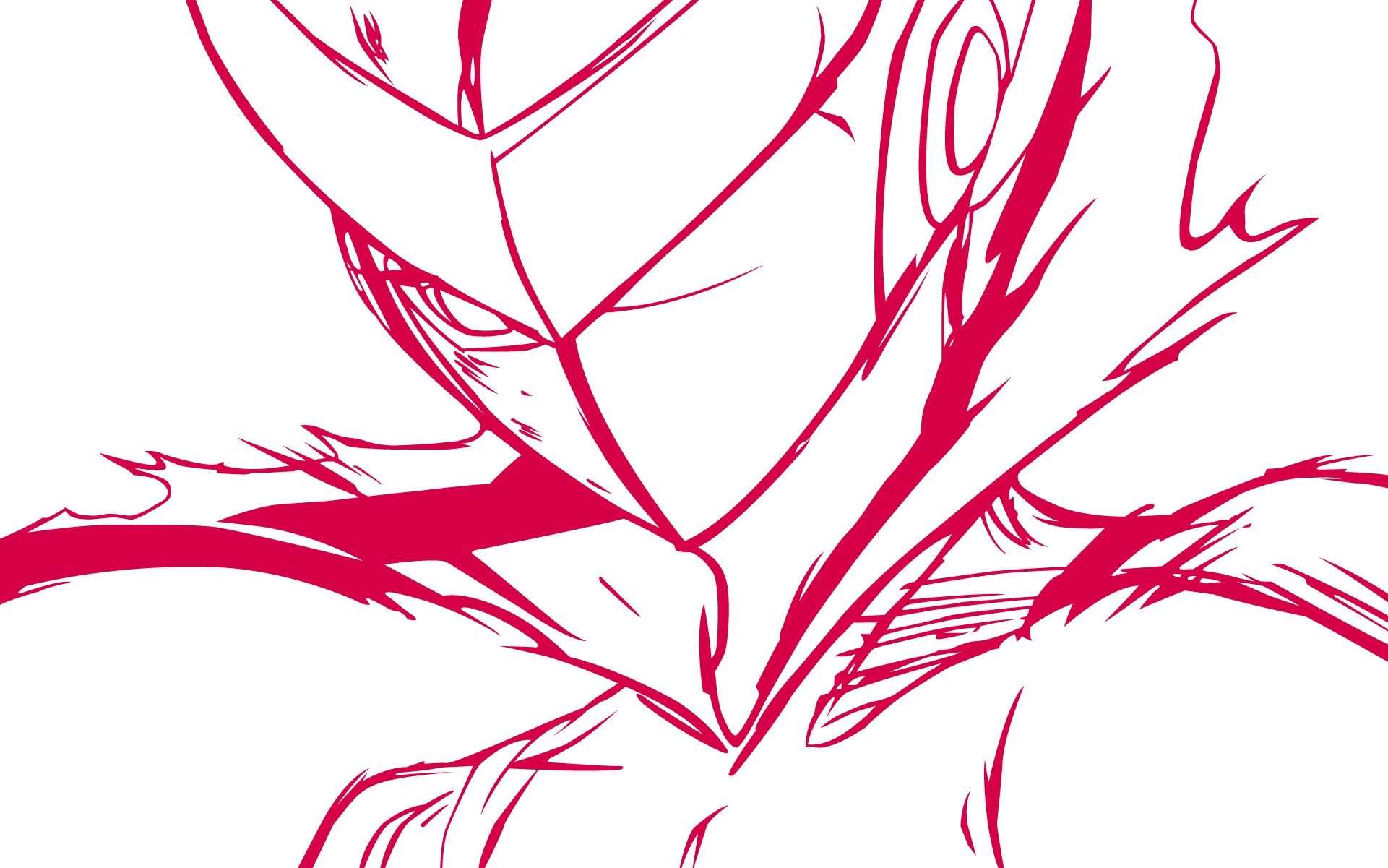 red line art sketch