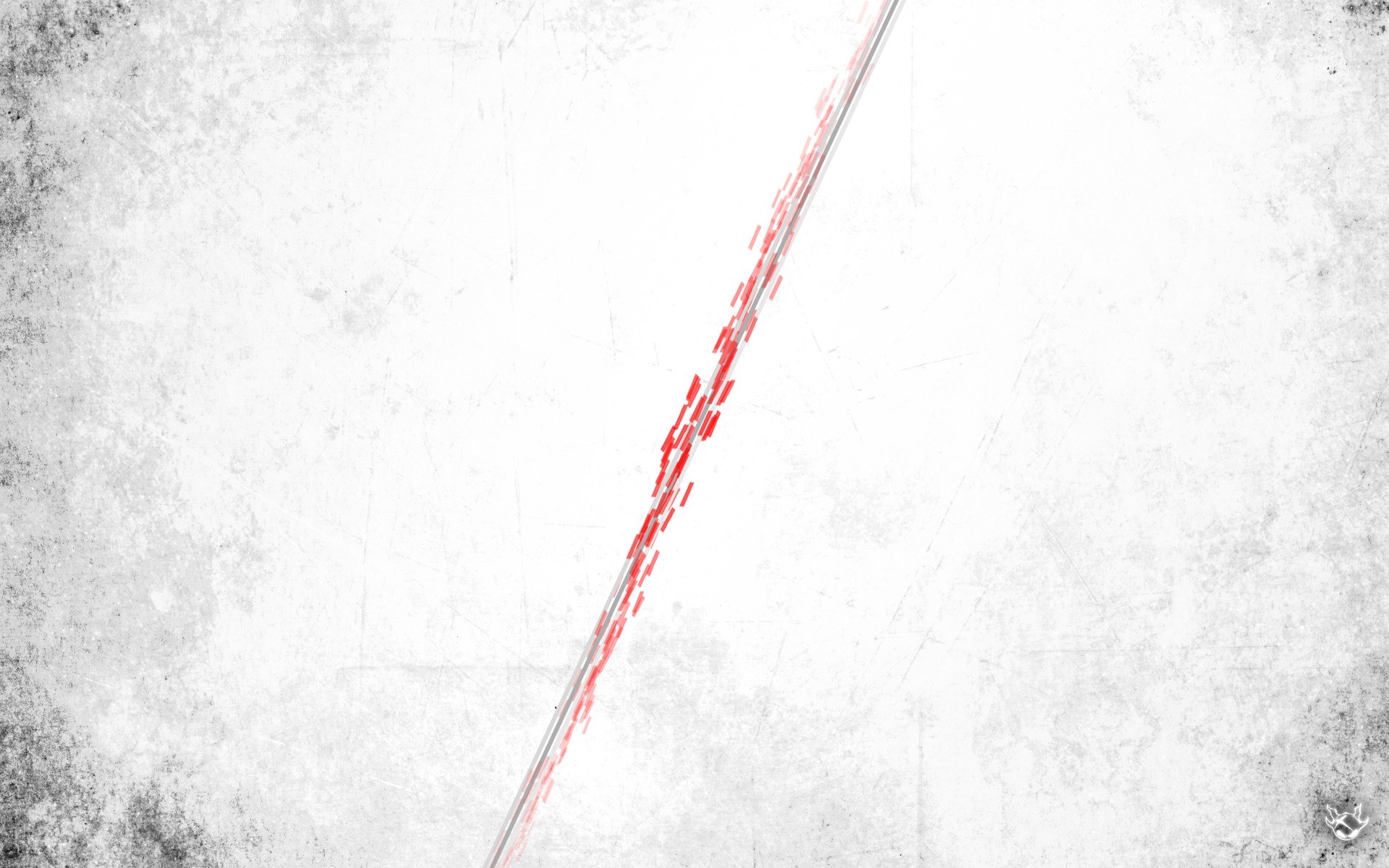Red line on textured background