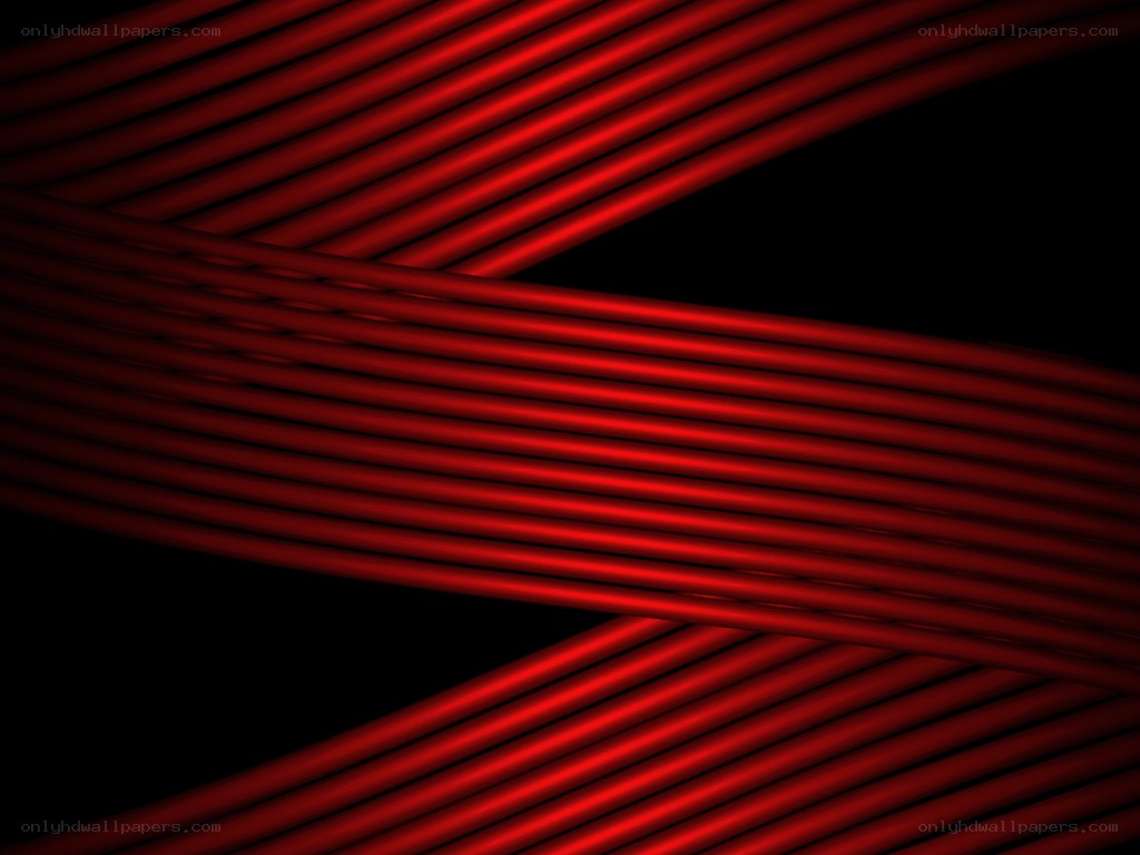 Red lines on black background