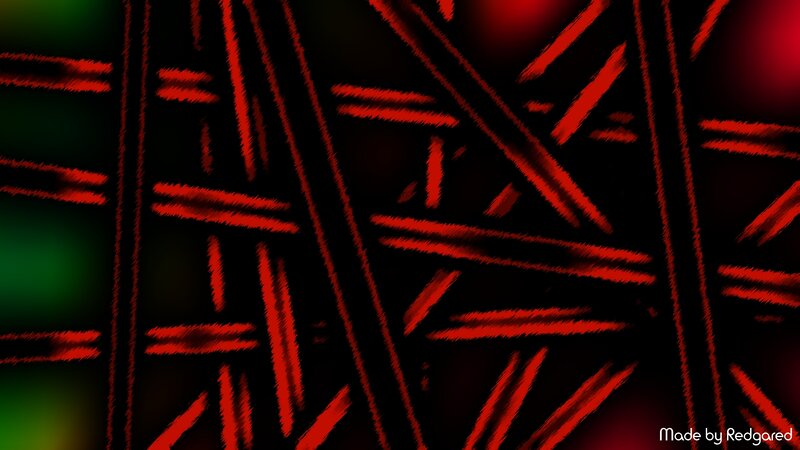 Red Lines on Black Background — Dark