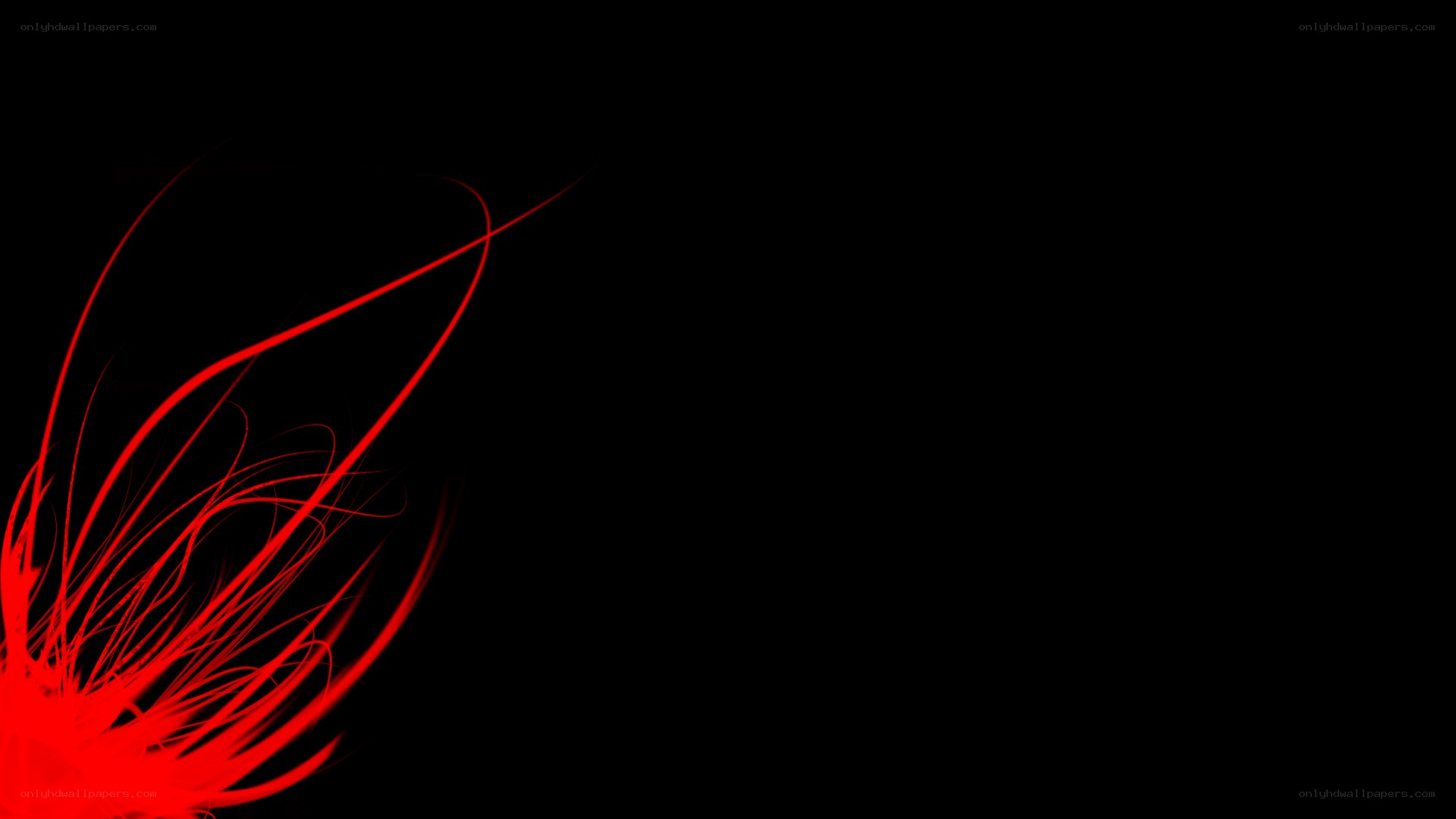 red lines on black background