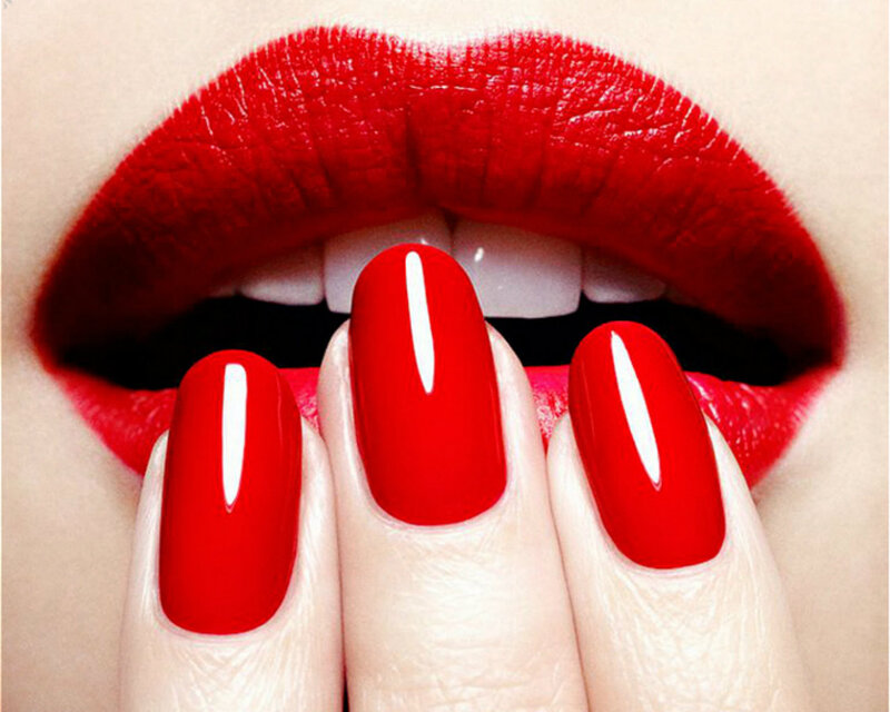 Red Lips and Nails