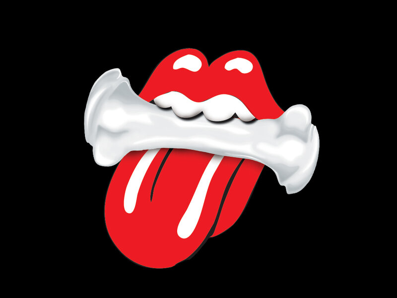 Red Lips and Tongue — Bold