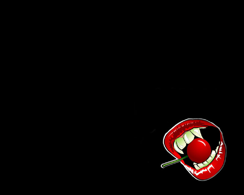 Red Lips with Cherry