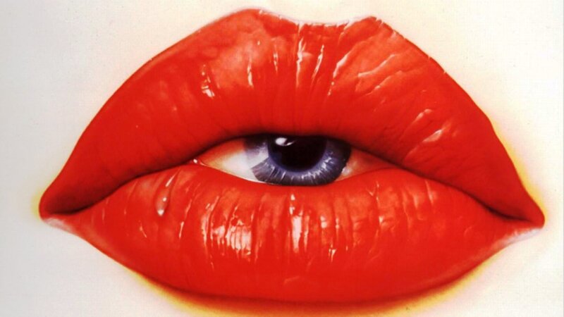 Red Lips with Eye — Dramatic