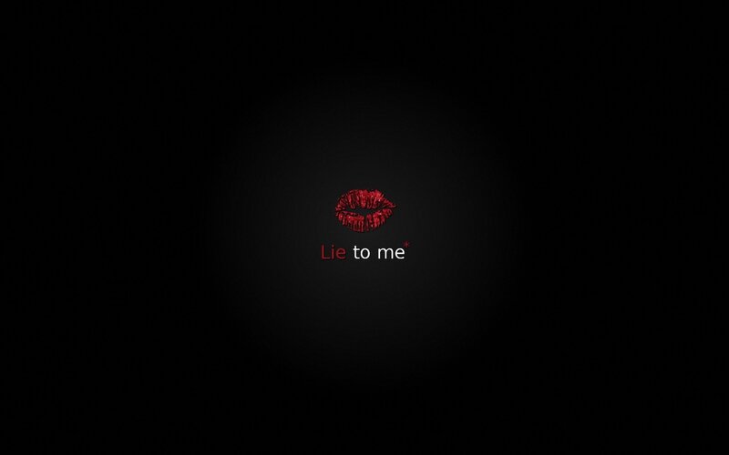 Red Lipstick Kiss Mark — Black, Dramatic, Minimalist, Text