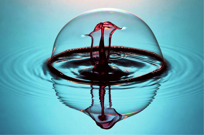 Red Liquid Bubble