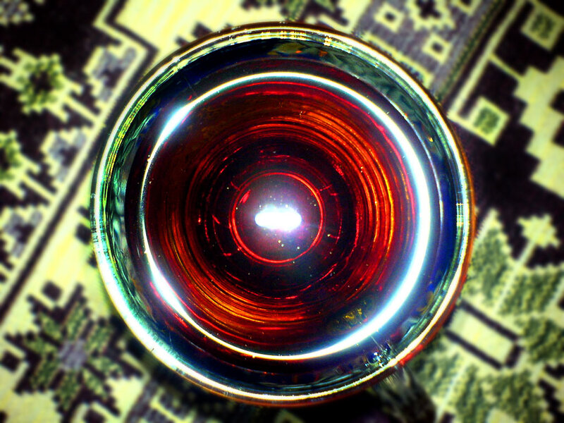 Red Liquid in Glass