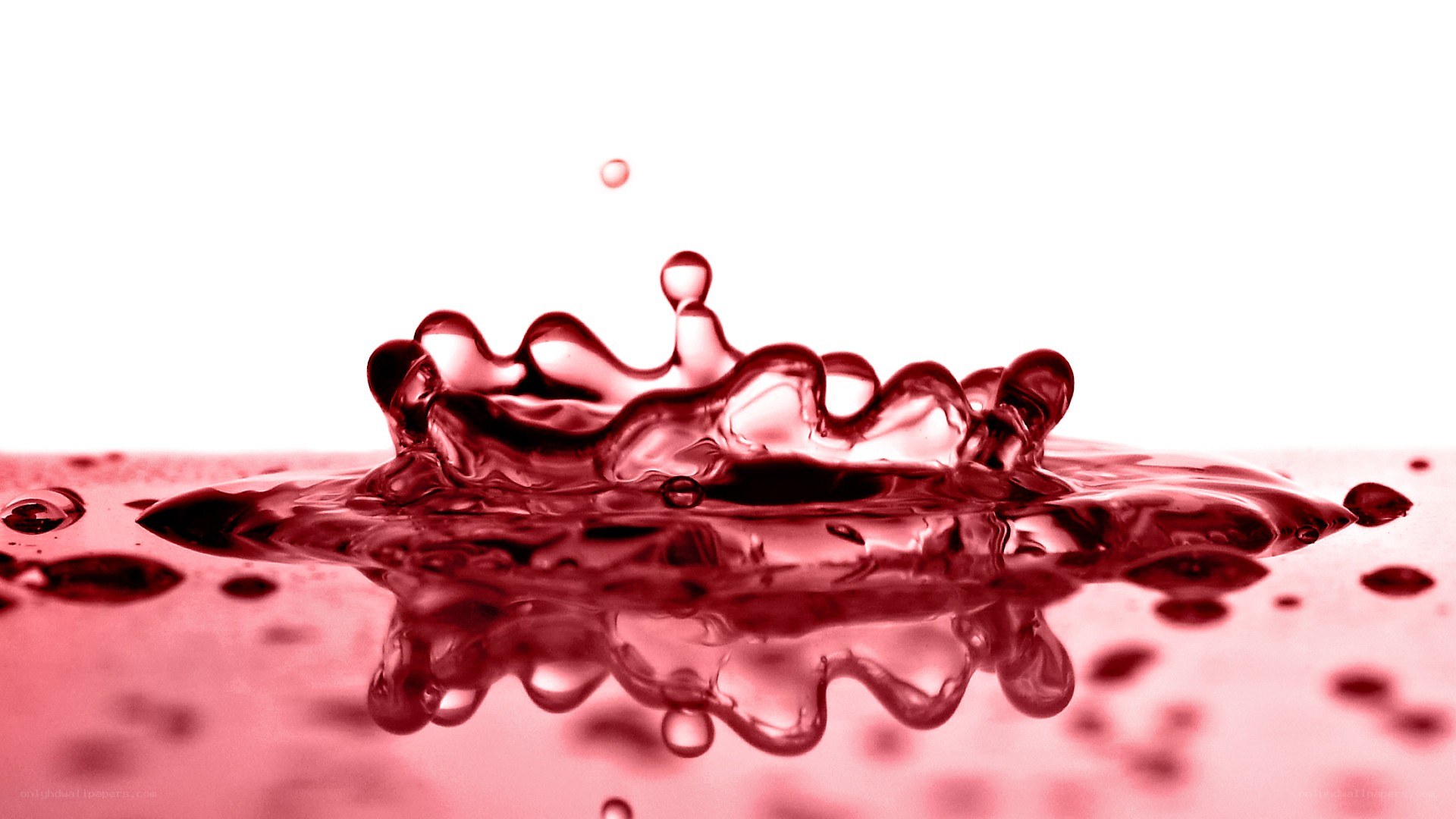 red liquid splash