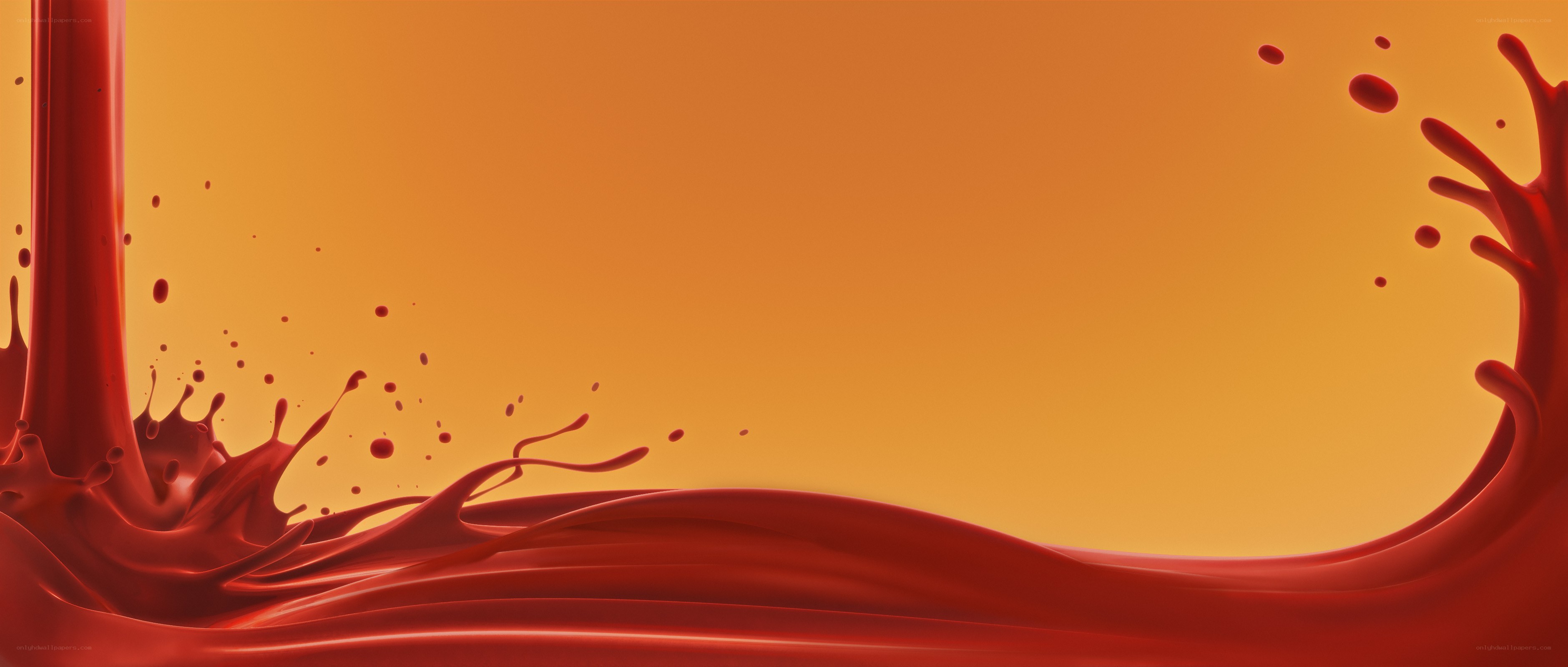 red liquid splash background