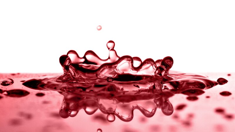 Red Liquid Splash — Dramatic, Photograph, Drop