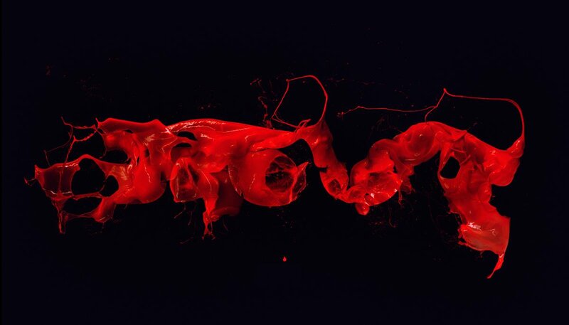 Red Liquid Splash — Dramatic