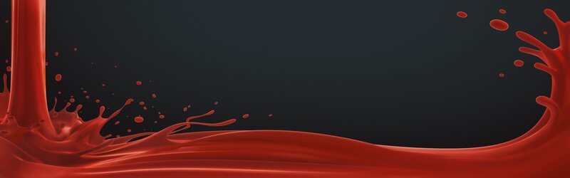 Red Liquid Splash — Dynamic, Digital Art