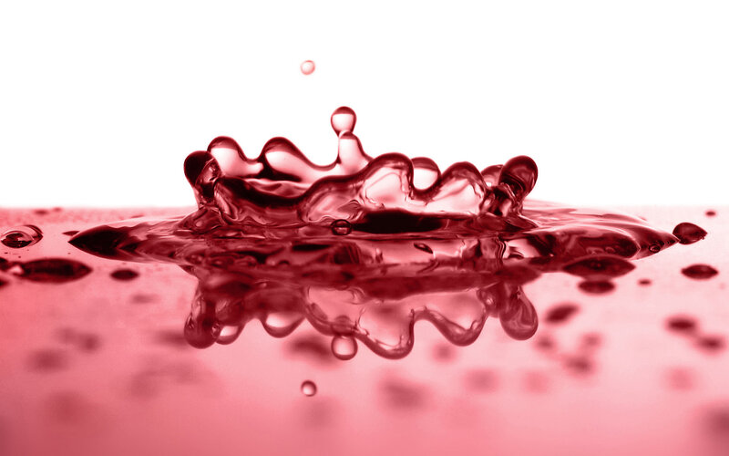 Red Liquid Splash — Dynamic, Photograph, Drop
