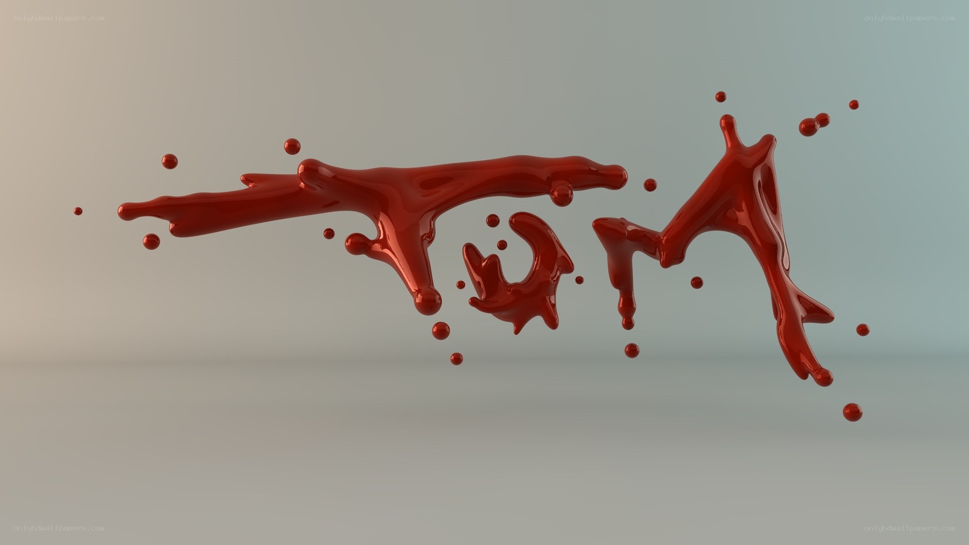 Red liquid splashing in motion