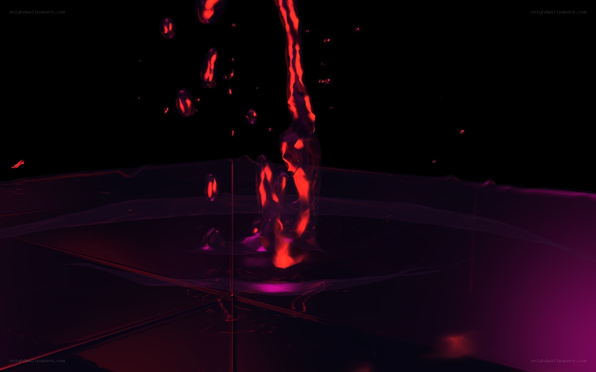 red liquid splashing in slow motion