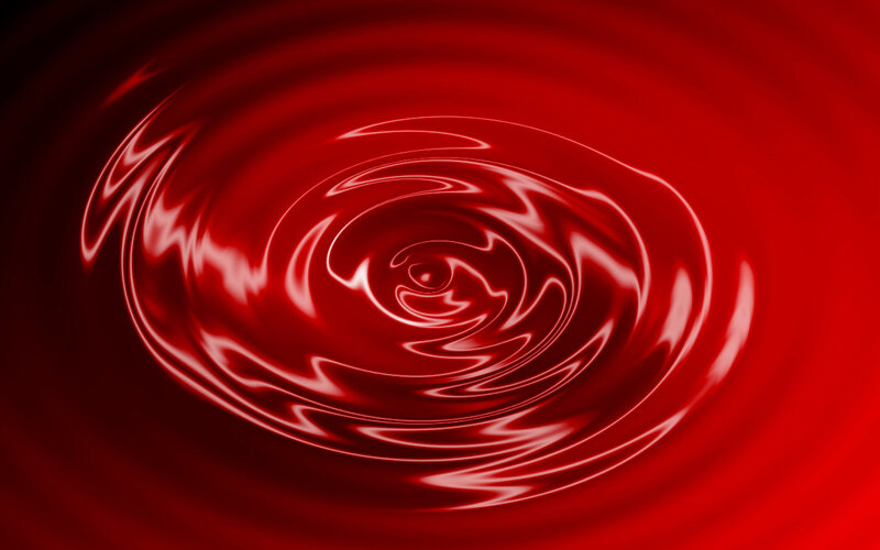 red liquid swirl