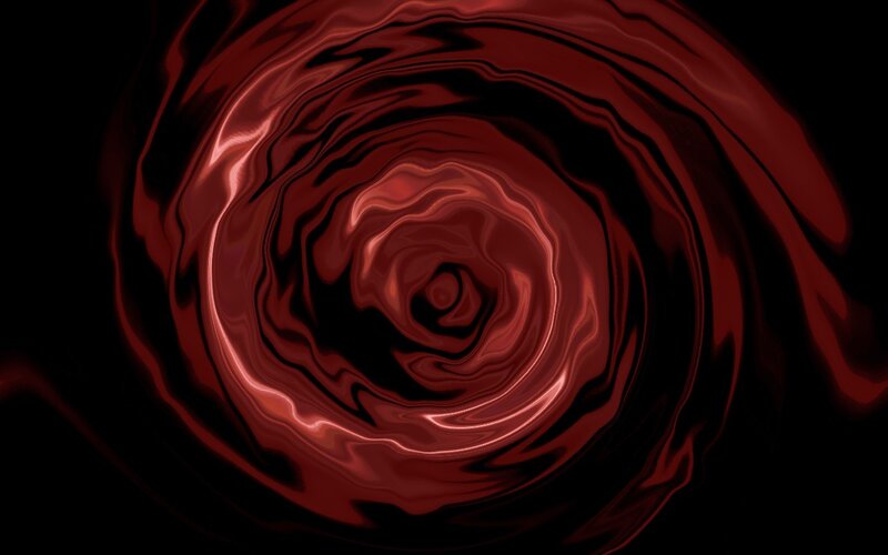 Red liquid swirl