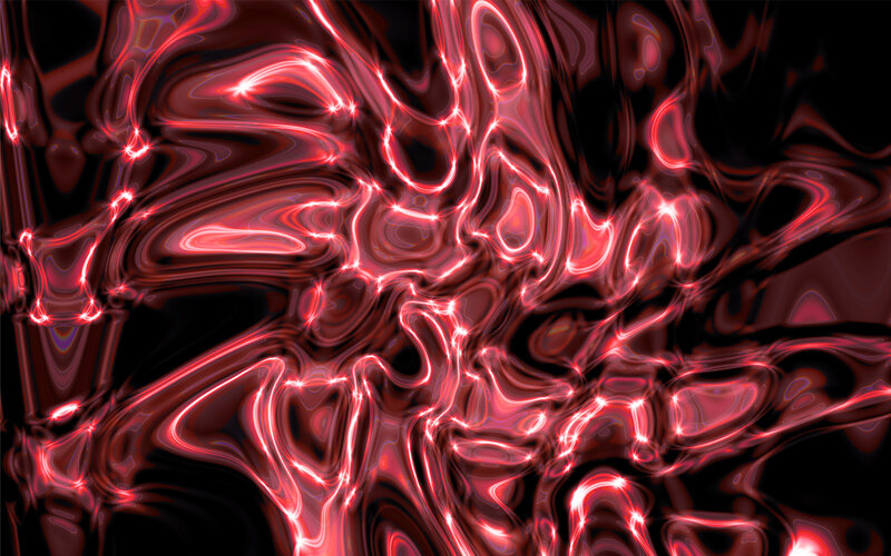 Red Liquid Swirls — Dramatic, Abstract, Light