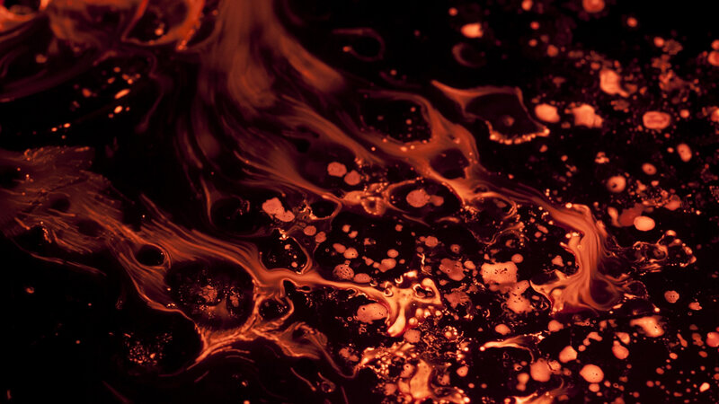 Red Liquid Swirls — Dramatic