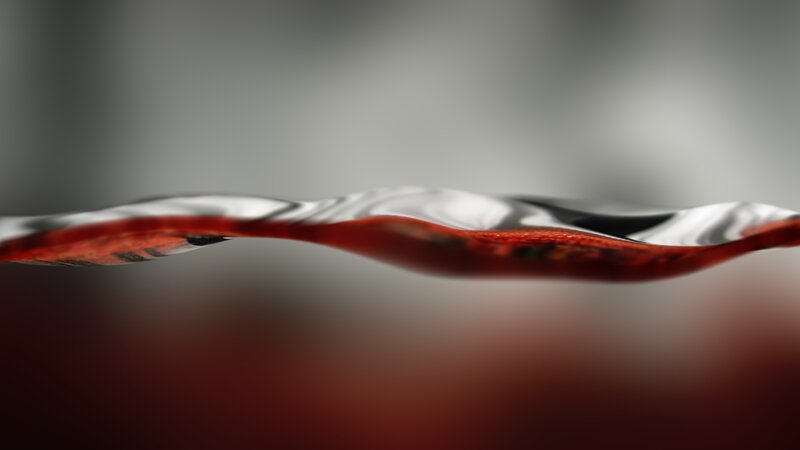 Red Liquid Wave