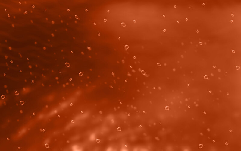 Red Liquid with Bubbles — Calm, Digital Art