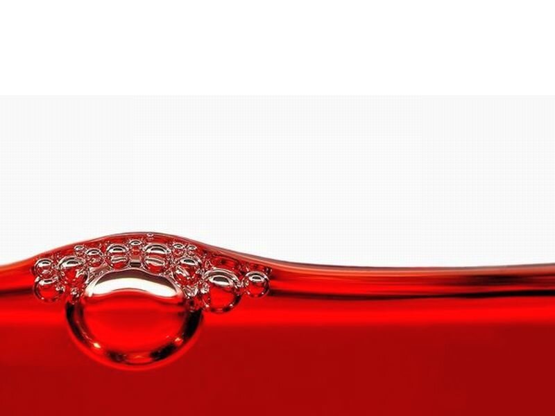 Red Liquid with Bubbles — Calm