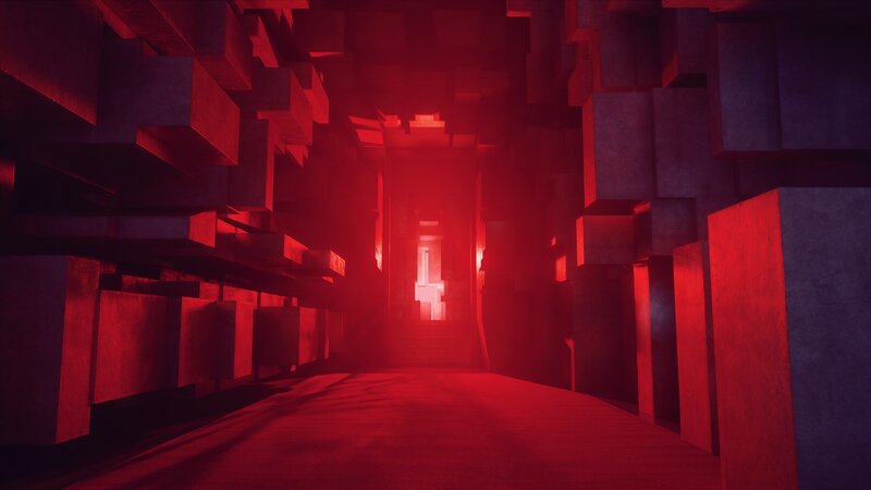 Red-lit Corridor