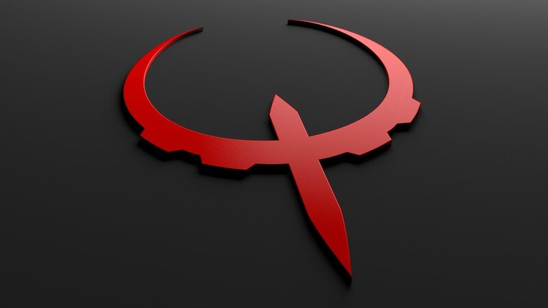 Red Logo on Black — Dramatic