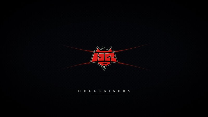 Red Logo on Dark Background — Black, Digital Art