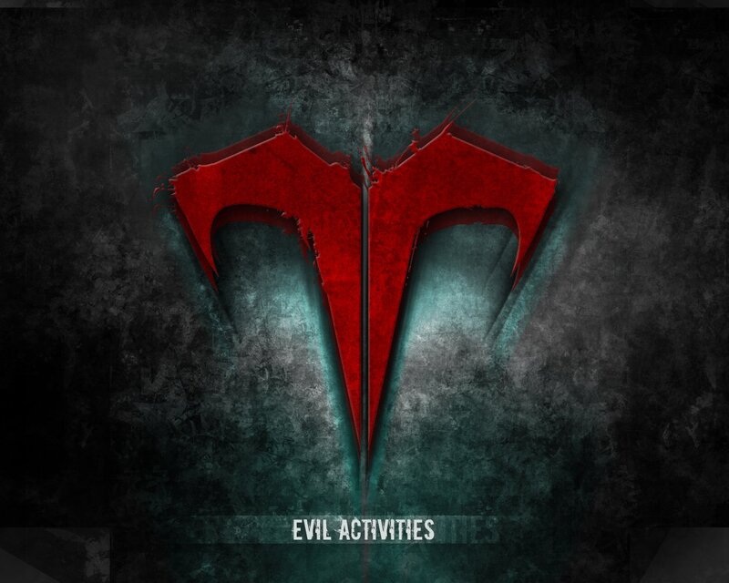 Red Logo on Dark Background — Dark, Dramatic