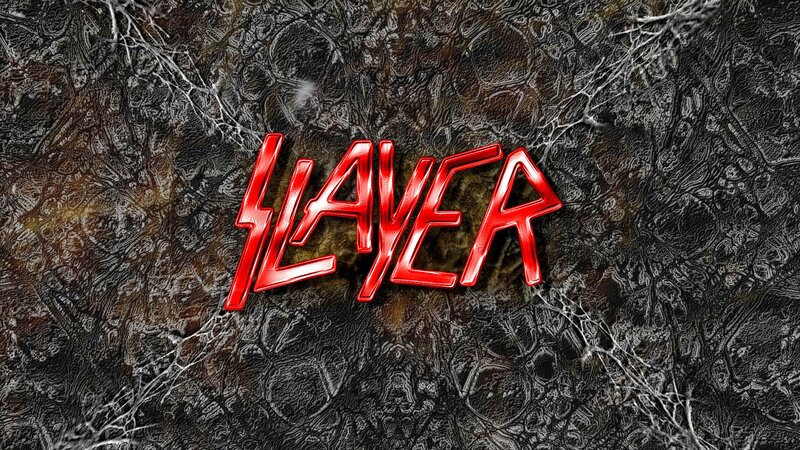 Red Logo on Textured Background — Dark, Aggressive