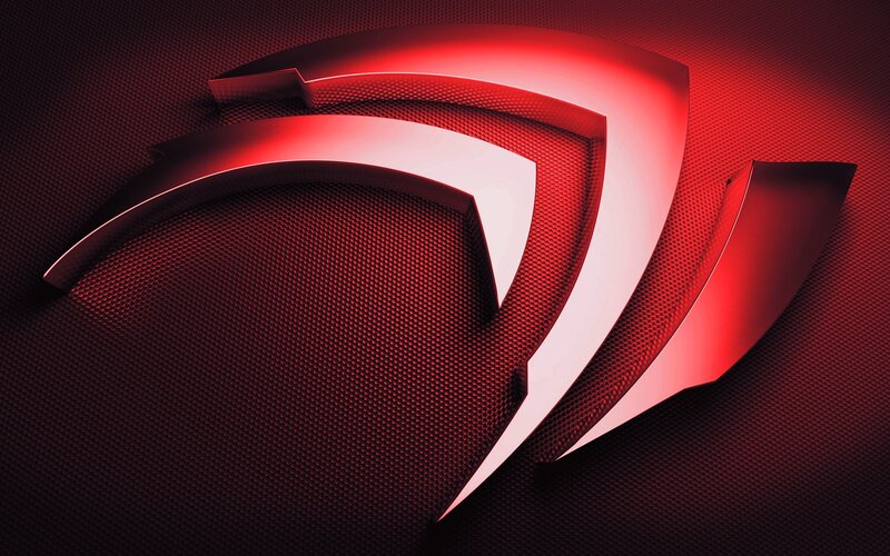 Red Logo on Textured Surface — Dramatic