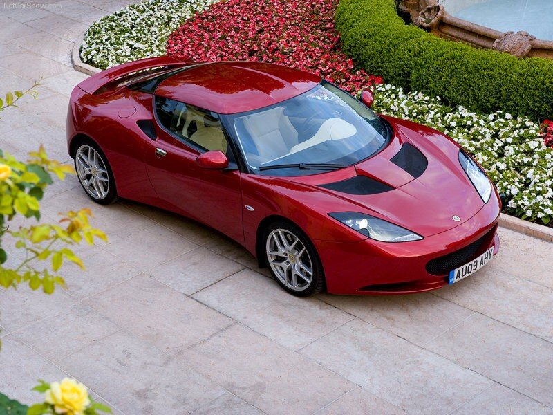 Red Lotus Elise sports car