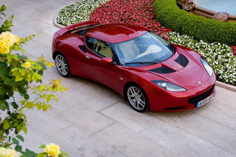 Red Lotus Elise sports car