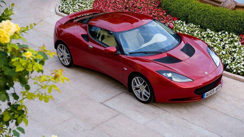 Red Lotus Elise sports car