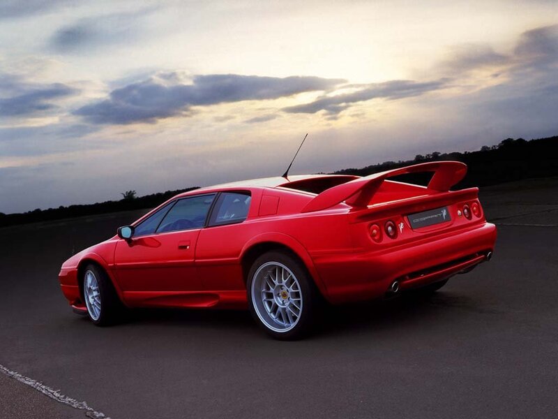 Red Lotus Esprit sports car