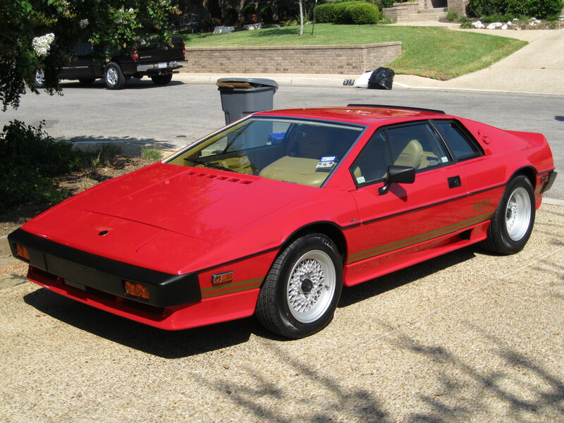 Red Lotus Esprit sports car