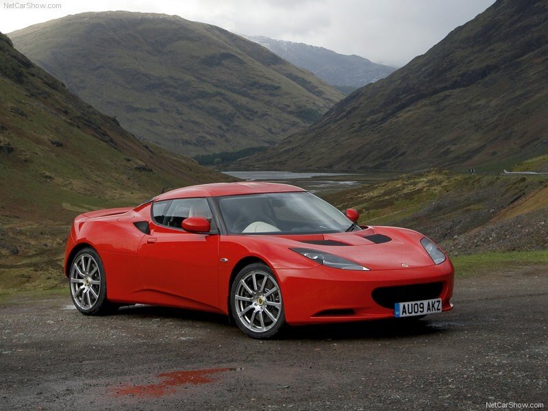 Red Lotus Evora sports car