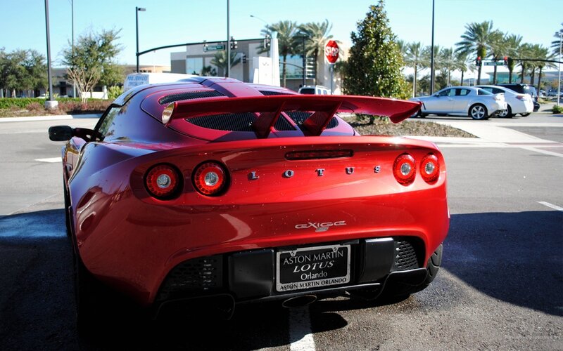 Red Lotus Exige sports car